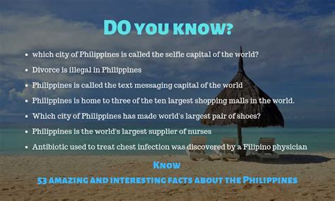 50 Facts about Philippines .